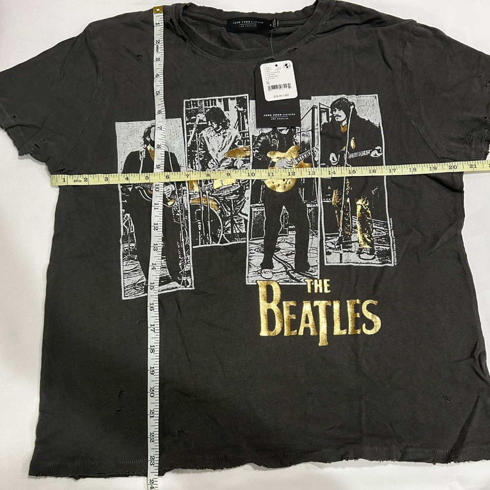 NWT Junk Food Beatles Rooftop Tee - Picture 4 of 4